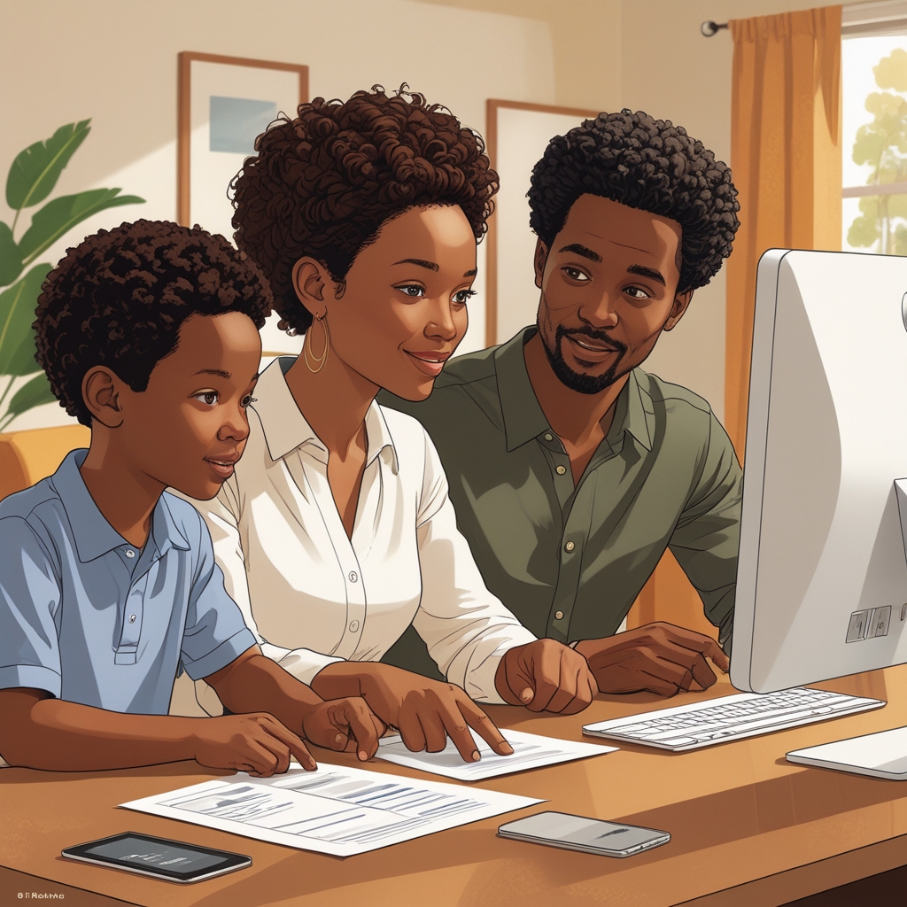 family reviewing how consumer protection fits their financial plan