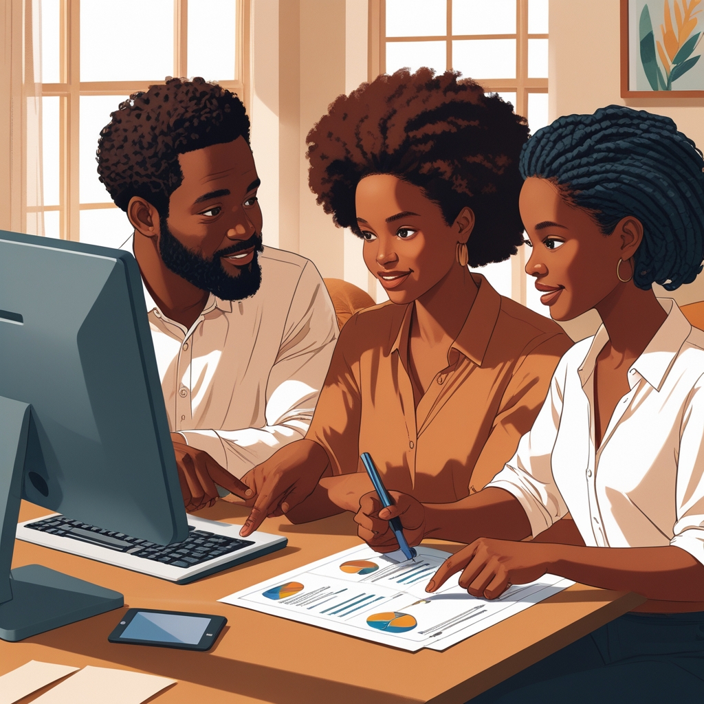 family learning how insurance fits into their overall financial plan