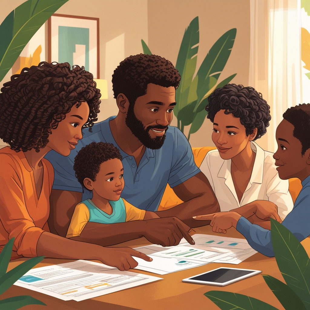 family figuring out how to choose the right Insurance policy