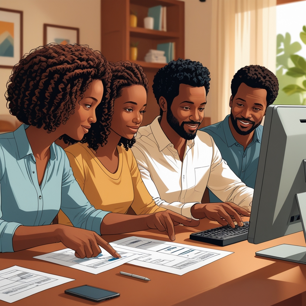family learning what a health insurance deductible is and how it works at home